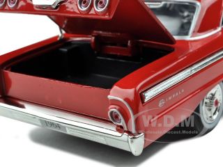 1964 Chevrolet Impala Red 1 24 Diecast Model by Motormax 73259