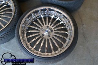 22" asanti AF 122 All Chrome Staggered Wheels Rims Tires BMW 7 Series 745 750