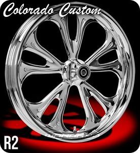 Colorado Custom Wheel Chrome Front R2 19 x 2 15 Harley Rocker C FXCW FXD FX