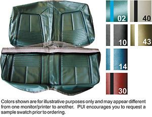 1967 Chevy Camaro Coupe Convertible Deluxe Rear Seat Cover 6 Colors Available