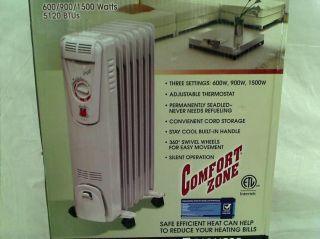 Comfort Zone® Deluxe Oil Filled Radiator Heater CZ7007