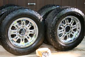 18"x10" Weld Forged Wheels with Nitto Terra Grappler Tires Off F 350 Ford