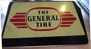 Vintage General Tire Garage Metal Mechanic Auto Repair Shop Sign