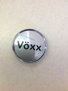 Voxx Chrome Black Custom Aftermarket Wheel Center Cap Hub Cap Used L01812