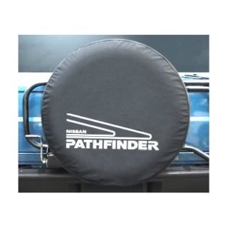 Sparecover® Brawny Series Nissan Pathfinder Tire Cover Heavy Black Denim Vinyl