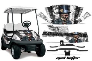 Club Car Precedent Golf Cart Graphic Kit Wrap Parts AMR Racing Decals Hatter Wht