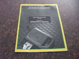 John Deere 47 inch Quick Hitch Snowblower Operation Maintenance Manual