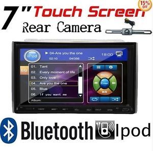 Roadmedia Double 2 DIN 7" Car in Dash DVD Player Stereo Radio iPod TV  Camera