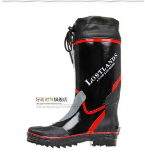 Male Rainboots Men's Rain Boots Lostlands Fishing Shoes Gumboots Thermal Liner
