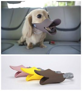 New Color Funny Soft Cozy Silicone Duckbill Adjustable Cage Muzzle for Dog