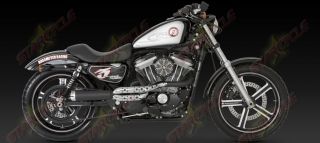 04 13 Harley Davidson Sportster XL Vance Hines RSD Tracker 2 1 Full Exhaust