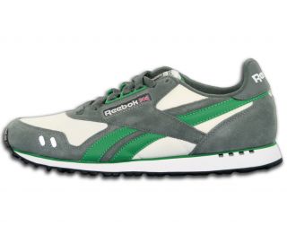 Reebok Dash Runner Gray Green Training Athletic Men's Running Jogging Shoes