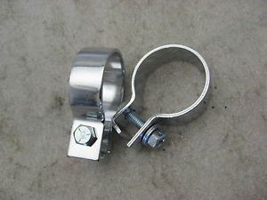 Vance Hines Chrome Exhaust Pipe Muffler Mounting Clamps 2 for Harley