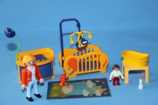 Playmobil Modern House 3965 Extension Floor 7337 Fully Furnished Santa Tree