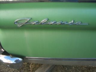 1959 Ford Fairlane Galaxy 500 Rear Quarter Panel Chrome Emblems Outer Vintage