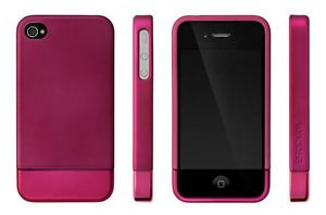 Incase iPhone 4 4S Hard Cover Shell Slider Carrying Case Monochrome Grape Purple