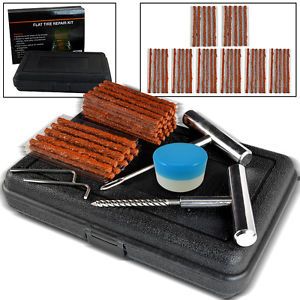 34 Pieces Tire Repair Tool Kit w Case Plug Patch New Cars Trucks Carts Tires New