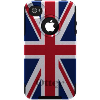 Custom Otterbox Commuter Series Apple iPhone 4 4S Case Red White Blue Union Jack