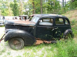 1937 FORD 4 DOOR 38 DOGHOUSE FLATHEAD V8 RAT ROD PROJECT SALVAGE PARTS