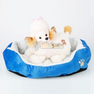 Small Medium Pet Dog Puppy Cat Soft Fleece Cozy Warm Nest Bed House Cotton Mat