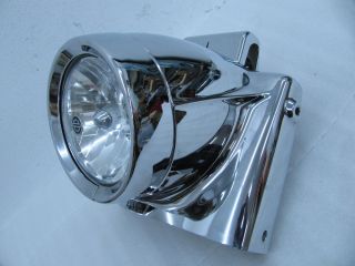 Chrome Harley Davidson Road King Headlamp Nacelle Halogen Light Set