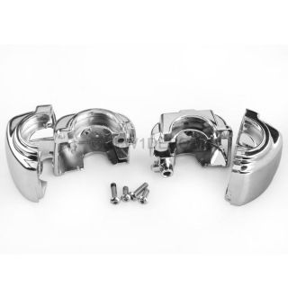 Chrome Switch Housings Cover for Harley Davidson Dyna Softail Sportster 1996 06