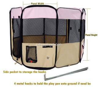 Portable Pet Crate Cage Dog Cat Tent Puppy Exercise Playpen Kennel 3 Sizes IS6H