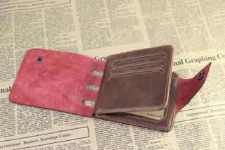 Leather Wallet Pockets Card Clutch Cente Bifold Purse Money Clip Card Holder 59