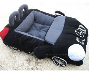 Popular Soft and Warm Pet Dog Cat Car Bed House Sofa Bed Tote Small Black Red