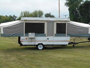 2001 Jayco Pop Up Popup Folding camper Tent Travel Camping Trailer RV Sleeps 8