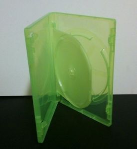 New Official Microsoft Green Double DVD CD Game Case for Xbox 360 w Sleeve