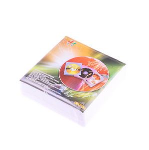 100pcs CD DVD Double Sided Plastic Cover Storage Case Bag Sleeve Holder White
