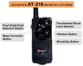 400 Yard AETERTEK Small Medium Large Remote Dog Electric Training Shock Collar