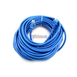 New Blue 15M 50ft RJ45 CAT5 Cat5e Ethernet LAN Network Cable Plug Connector