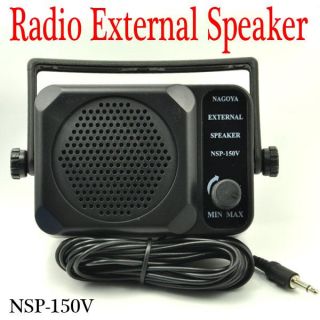 3 5mm New Mini External Radio Speakers NSP 150V Two Way Car Mobile Radio CB Ham