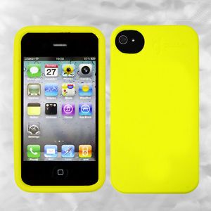 Nite Ize Yellow Bio Case for iPhone 4 4S Biocase Cell Phone Cover Case
