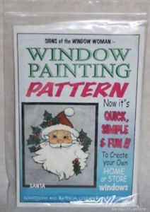 Christmas Santa Claus Easy Window Painting Pattern 28"