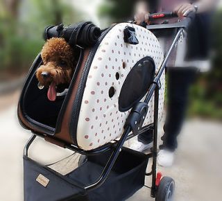 Petzip FS1211 Mochi Pet Carrier Stroller Dog 20 lbs Lightweight 