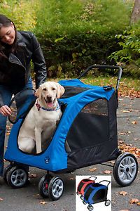 Expedition Large Dog Pet Stroller Loaded Collapsible Carrier Tote 32x25x23"Cabin