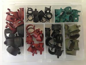 Fits GMC 54 Assortment Vacuum Fuel Hose Pinch Spring Clips Clamps Kit Pack