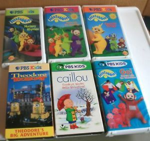 PBS Kids Teletubbies 6 Childrens Learning Videos VHS