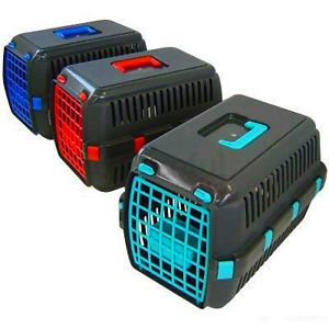 Travel Pet Carrier Plastic Cage Crate for Cat Kitten Dog Puppy Small Size New