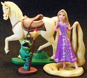 Rapunzel Pascal Maximus Horse Tangled Disney PVC Toy Figure Cake Topper Figurine