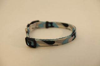 Pet Small Dog Baby Blue Camouflage Stylish Leash Collar Combo 43"L x 0 4" w New