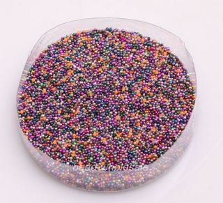 Stylish Candy Color Mini Beads Pearls Nail Art Tips Decoration Nail