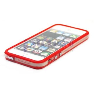 TPU Bumper Frame Silicone Skin Case for iPhone 5S 5 5th w Side Button