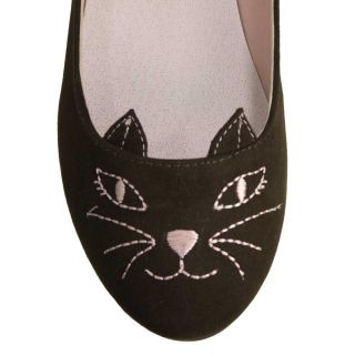 Womens Kitty Cat Round Toe Loafer Slip on Flat Stylish Cute Paprika Shoes Meow S