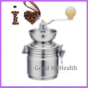 Stainless Steel Manual Hand Coffee Mill Grinder with Adjustable Grind