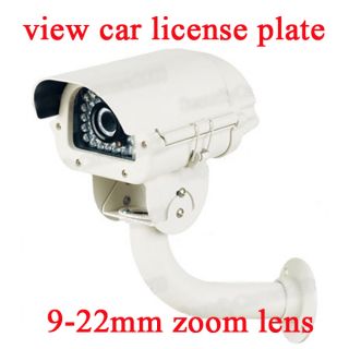 CCTV Surveillance Car License Plate Security Camera 600TVL 9 22mm Varifocal Lens