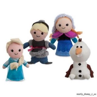 New  Frozen Finger Puppet Plush Boxed Set Olaf Anna Elsa Kristoff